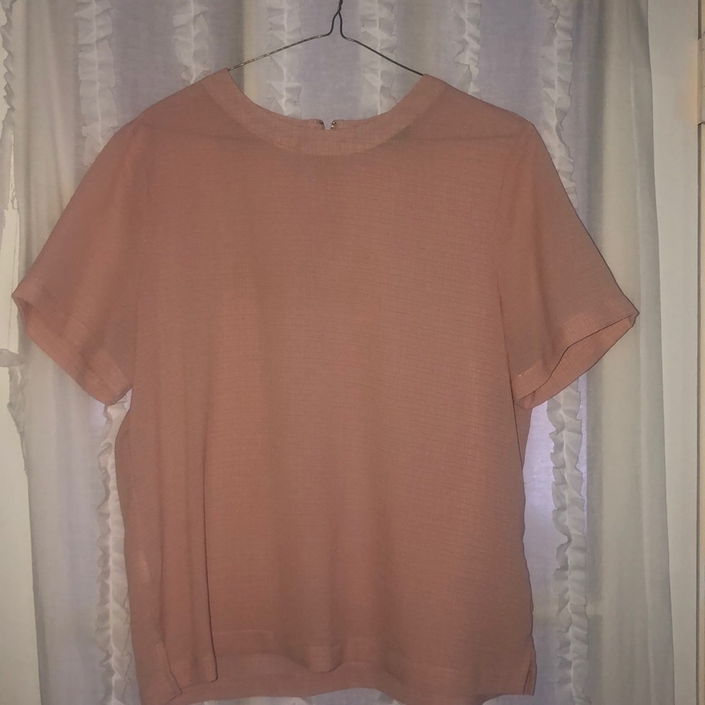 MNG Light pink flowy blouse